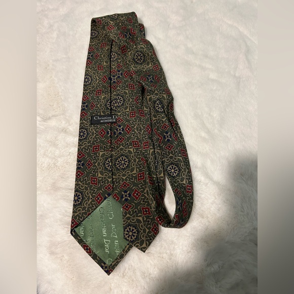 Authentic Dior Men’s Tie 100% Silk Pre-owned - Picture 3 of 3